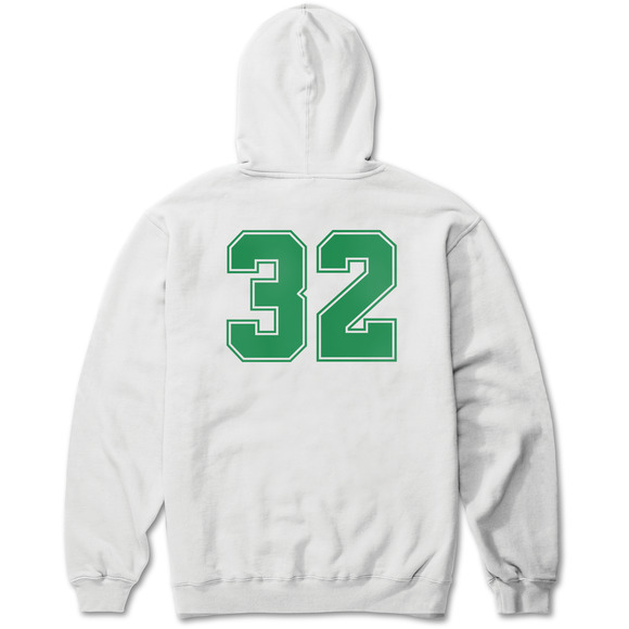 ThirtyTwo Men's 32 Zeb Pullover Fleece Hoodie Sweatshirt in White
